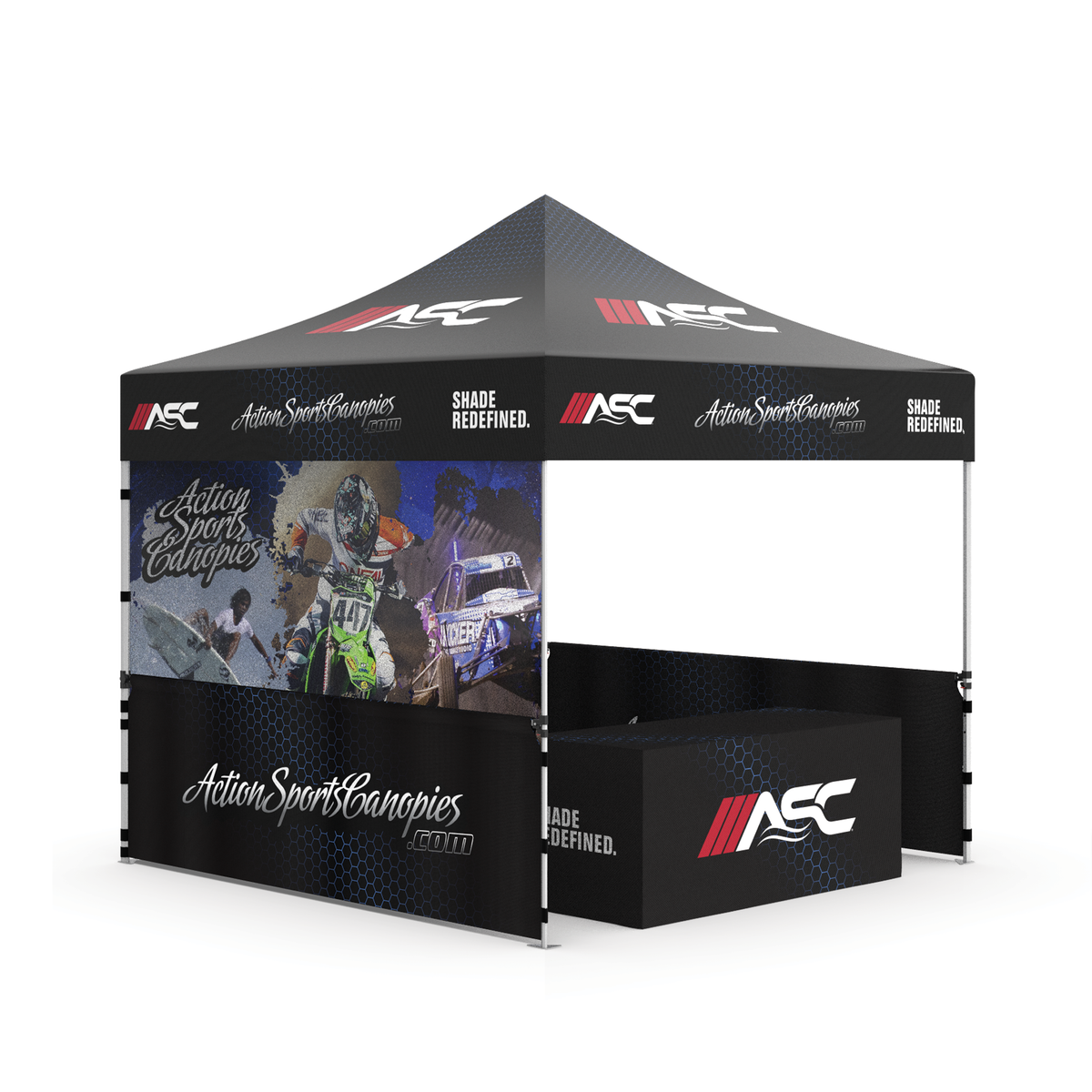 10’x10′ Dye Sublimated Canopy Kit 1a