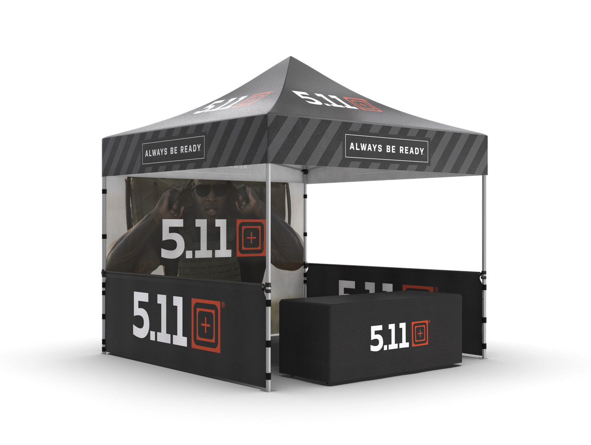 10’x10′ Dye Sublimated Canopy Kit w/ Fitted Table Cover