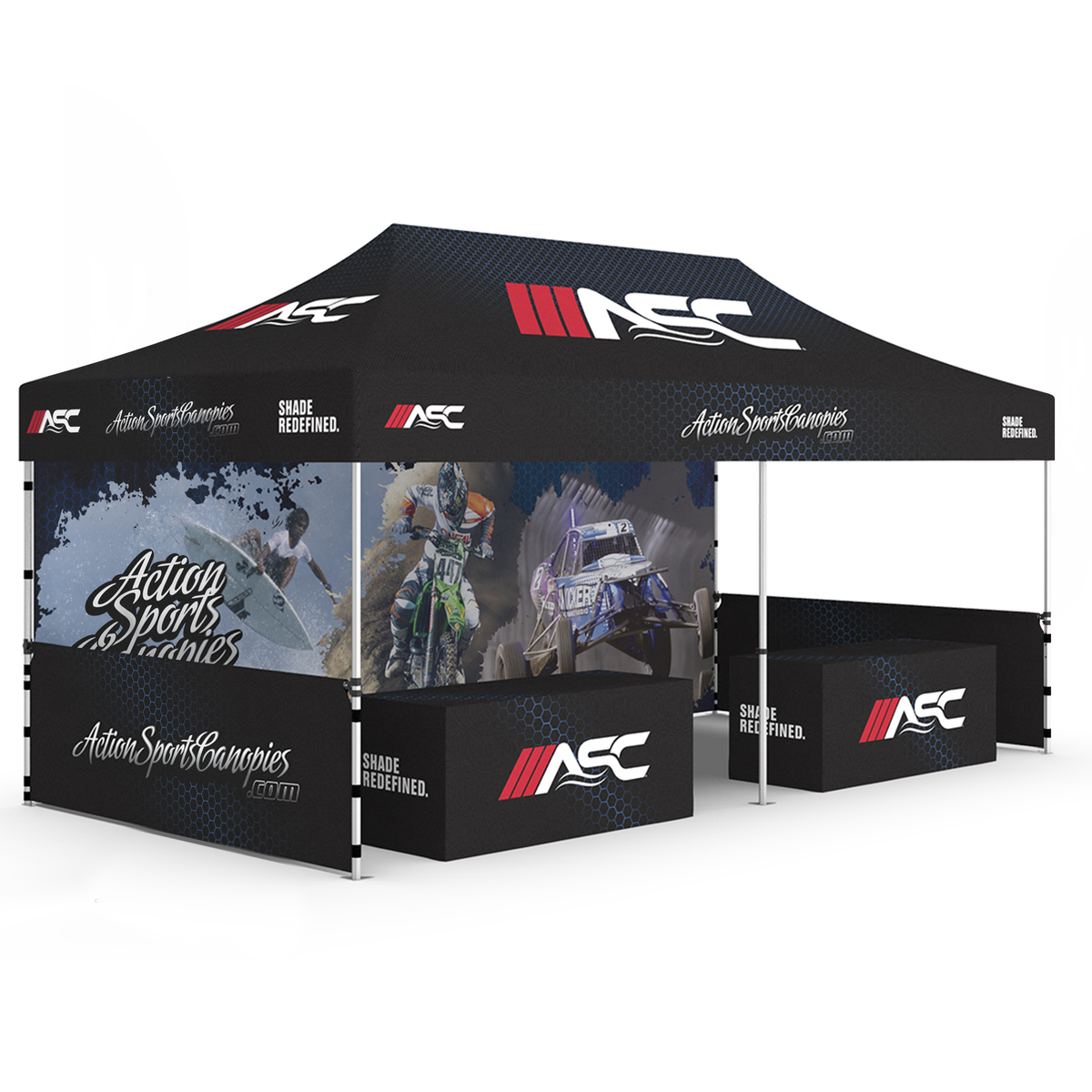 10’x20′ Dye Sublimated Canopy Kit 5a