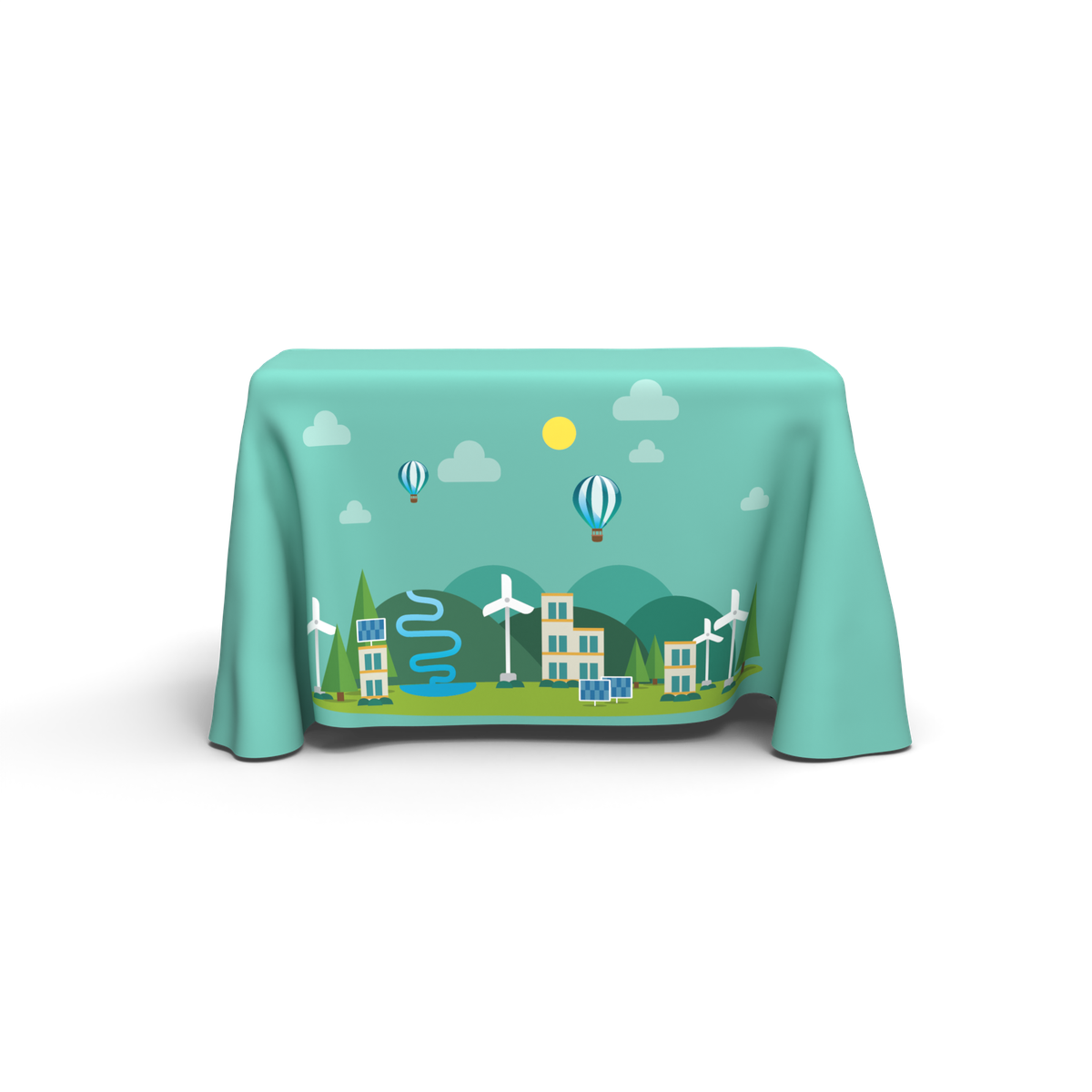 4ft Recycled Polyester Table Throw