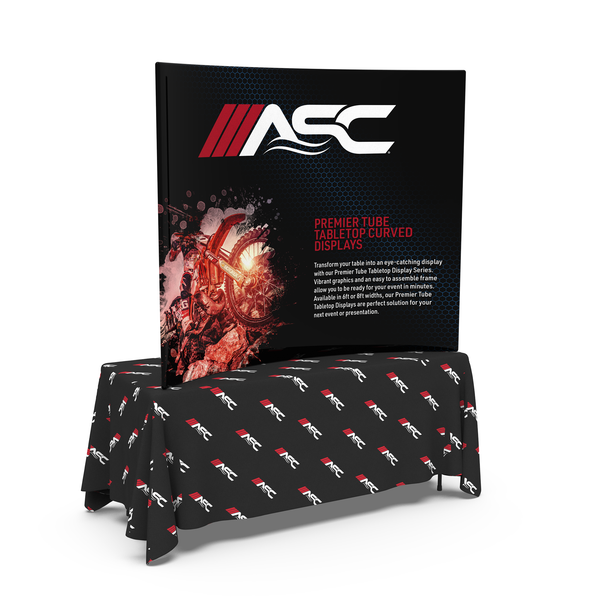 6ft Premier Tube Tabletop Curved Displays