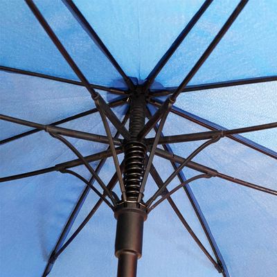 Underside of an open umbrella